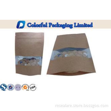 Recycle Laminated stand up zipper pouch bags for frozen foo
